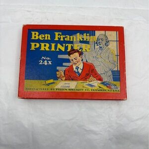 Ben Franklin Printer Toy No 24X Fulton Specialty Co